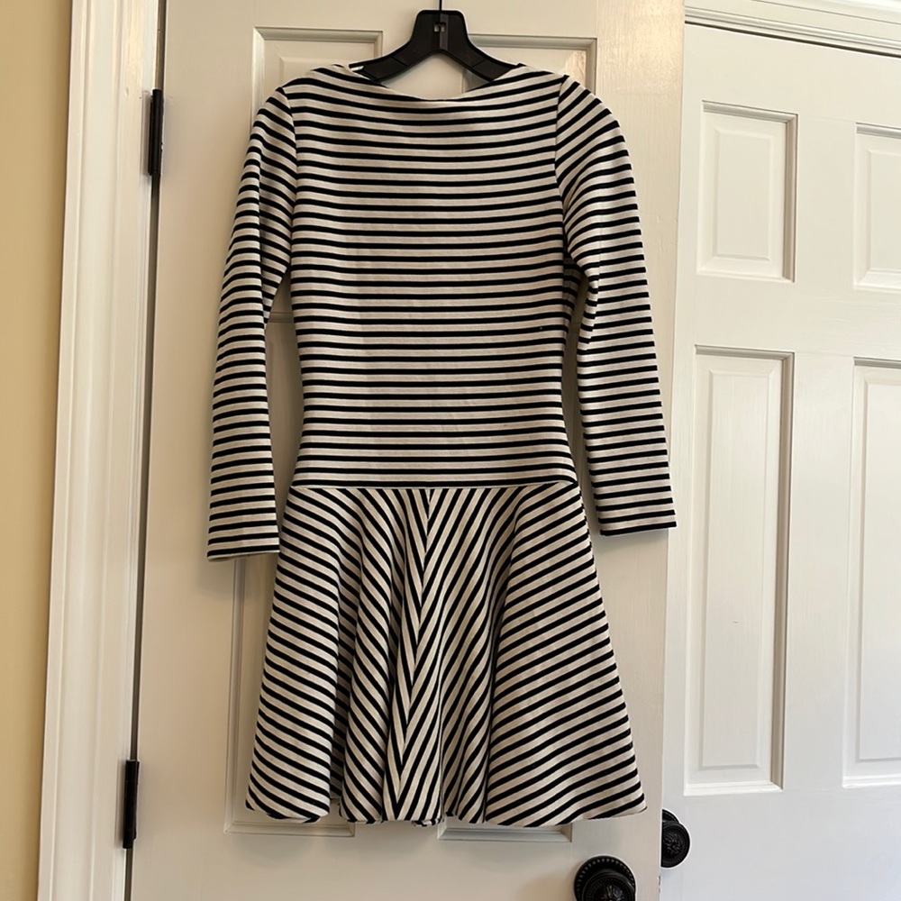 Zara long sleeved striped dress in size XS